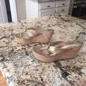 Carlos gold wedges